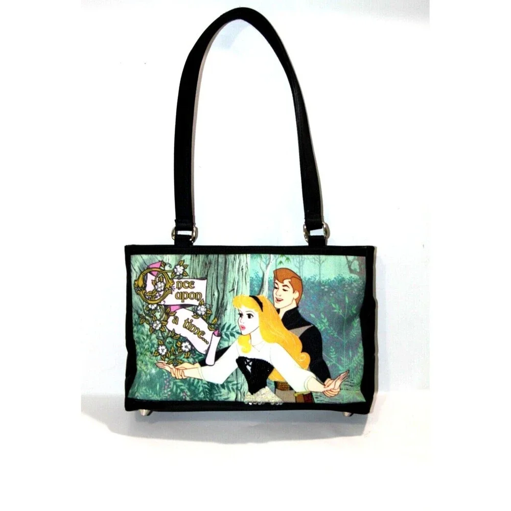 Disney Sleeping Beauty Prince Bag Purse Footed Bottom Once Upon A Time Beaded